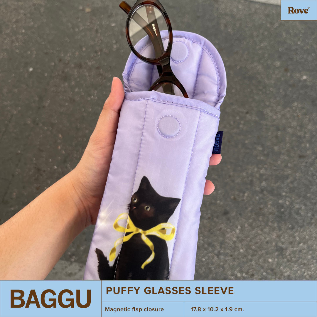 BAGGU Puffy Glasses Sleeve - Fancy Cats