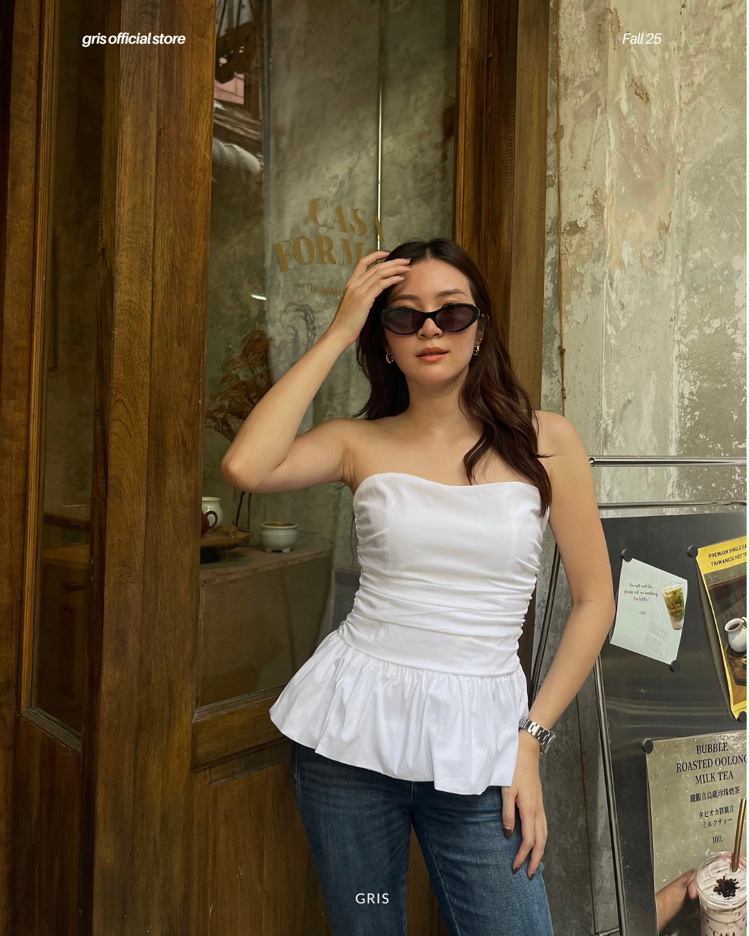 Sleeveless Balloon Top (off-white)