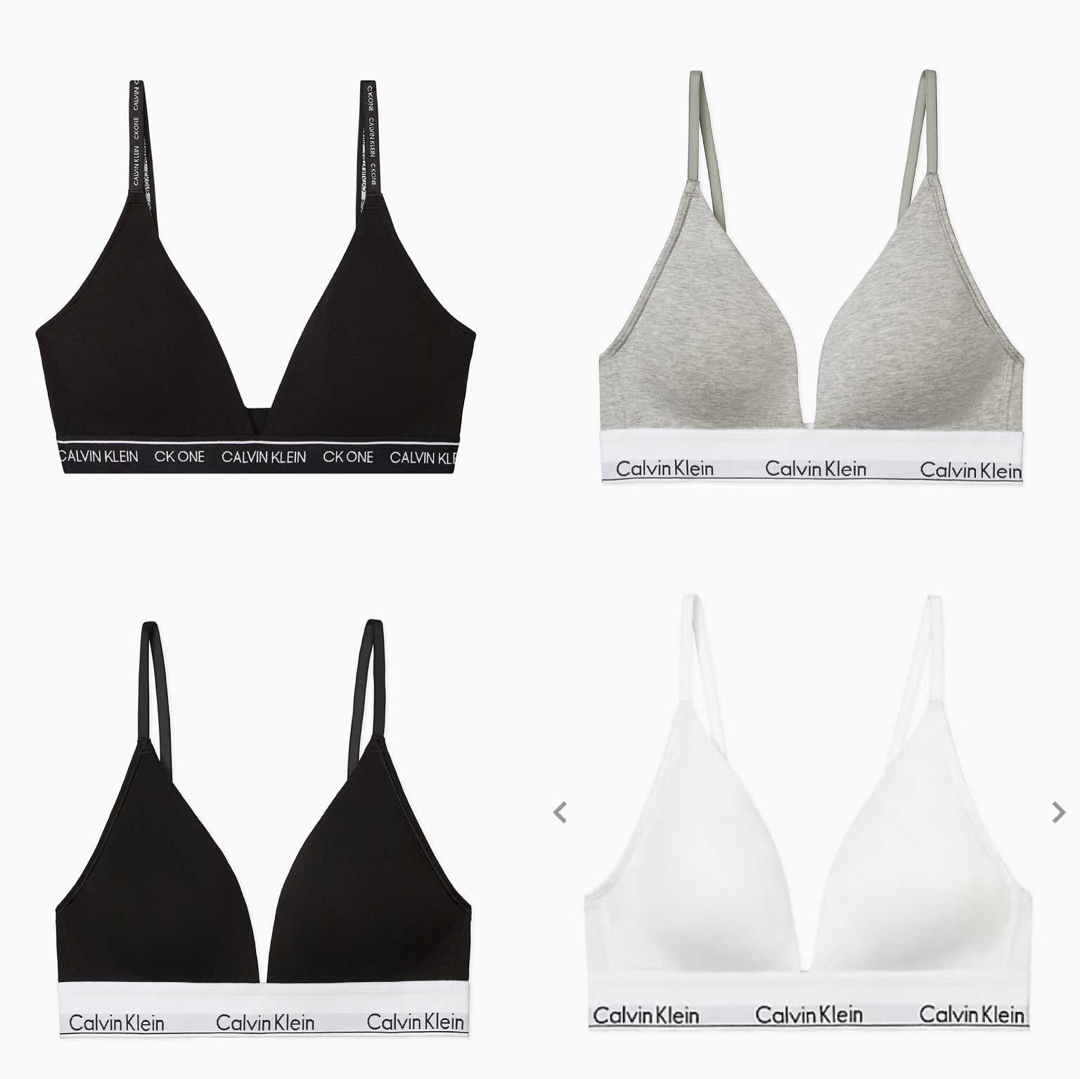 พร้อมส่ง🇺🇸Calvin Klein - Modern Cotton Lightly Lined  and CK One Lightly Lined (มีฟองน้ำ)