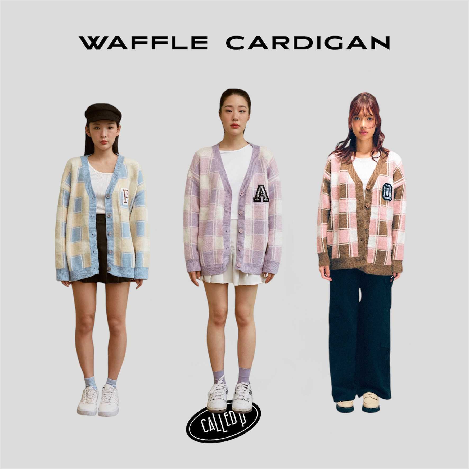 [Pre-Order ส่ง 09/06]  Waffle Cardigan Lot-50