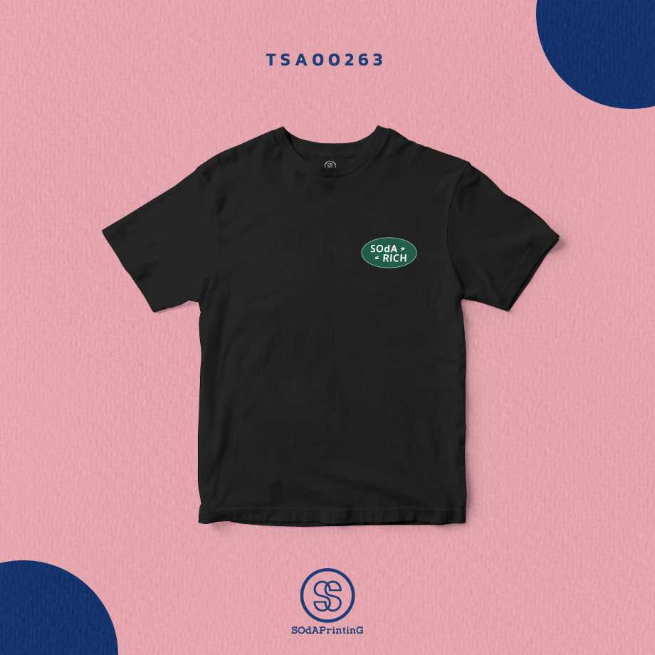 เสื้อ SOdA RICH สีดำ  #SOdAtee TSA00263