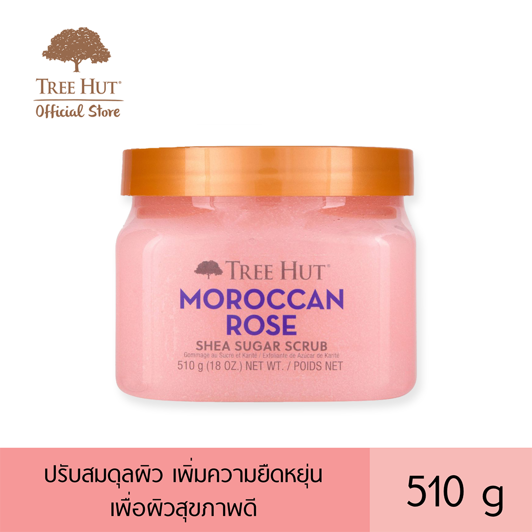 Tree Hut Shea Sugar Scrub Moroccan Rose ทรีฮัท เชีย ชูการ์ สครับ โมรอคแคน โรส