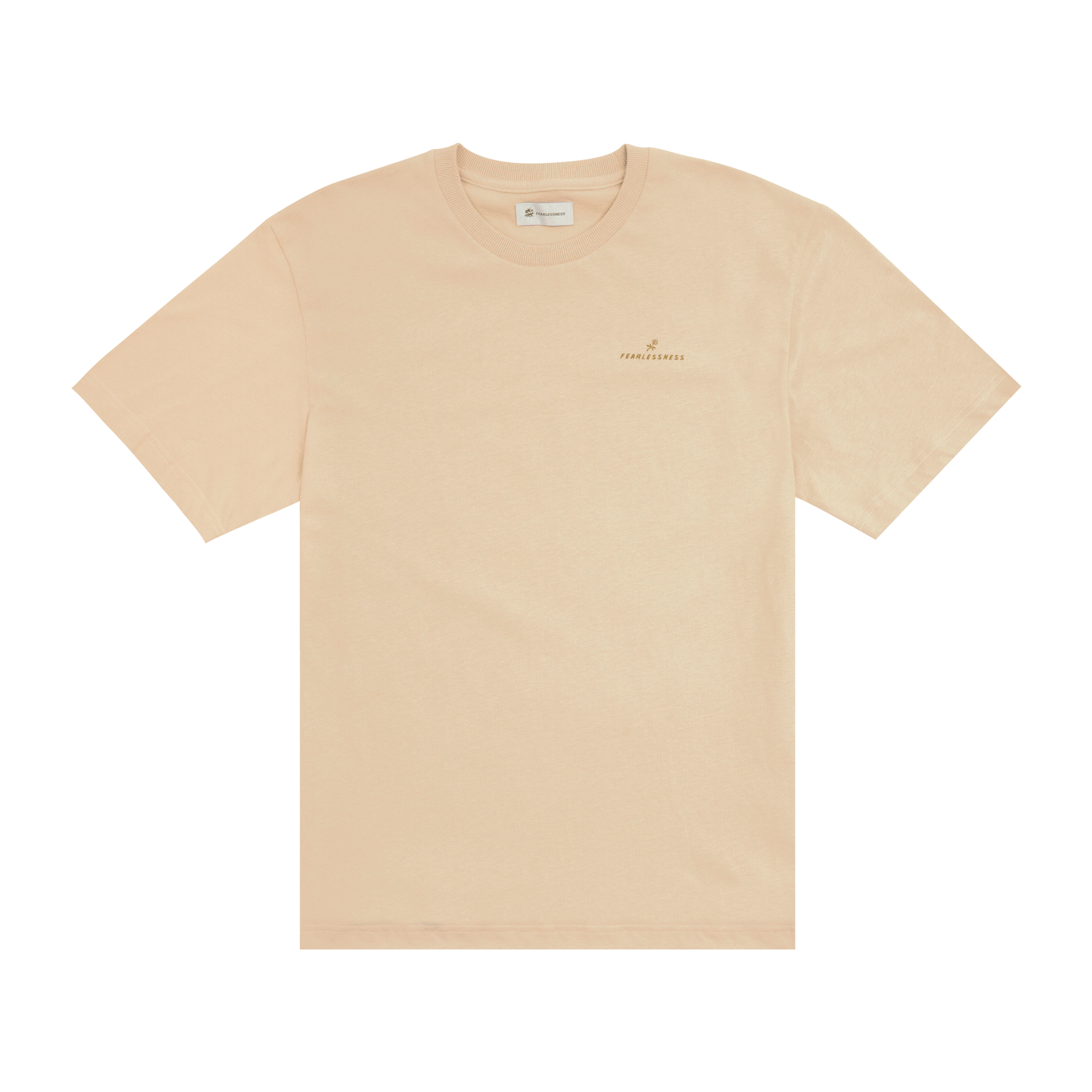 FEARLESSNESS STEEL HEARLS AND THE WESTERN SPIRIT BEIGE T-SHIRT