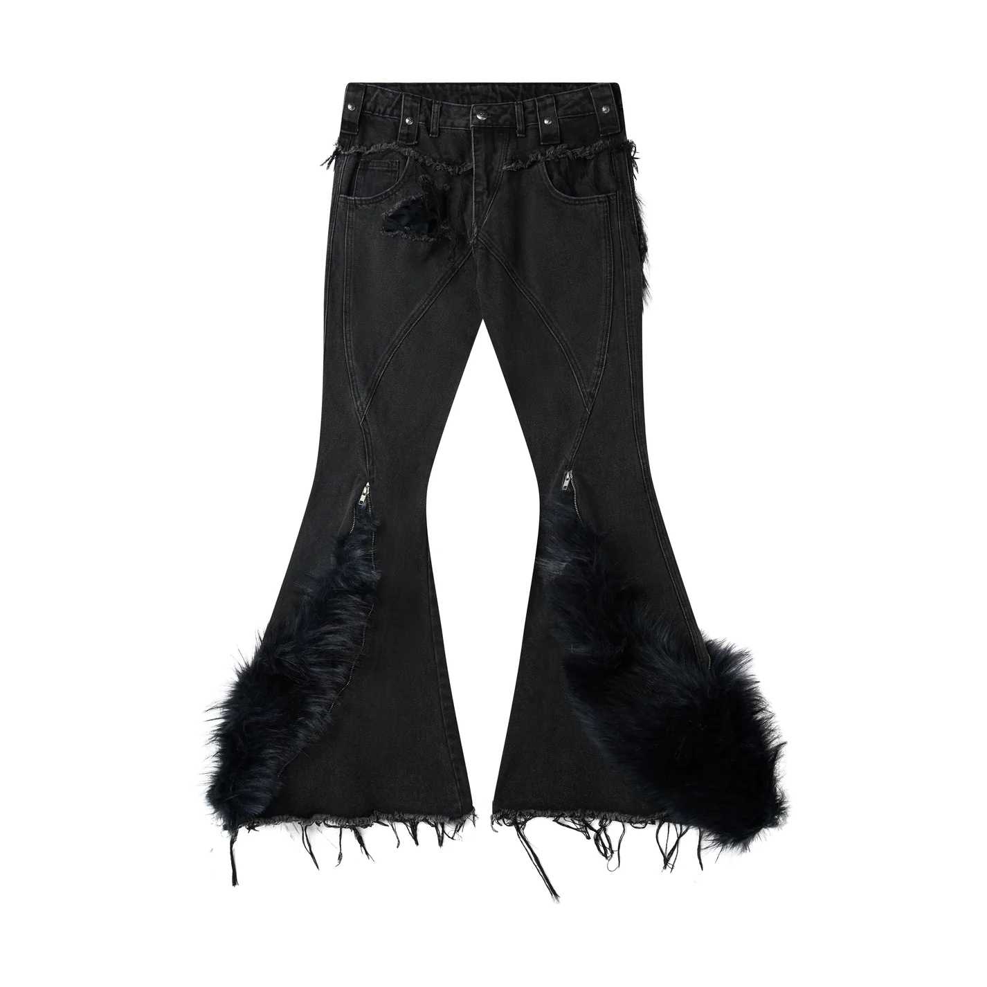COZY - 005 CHAOS DREAM FUR FLARE JEANS