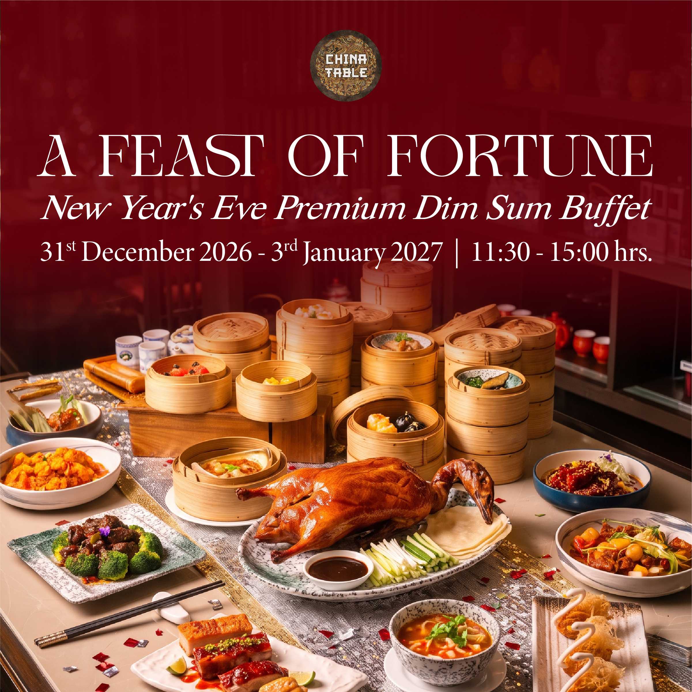 NEW YEAR EVE | All You Can Eat Lunch | China Table