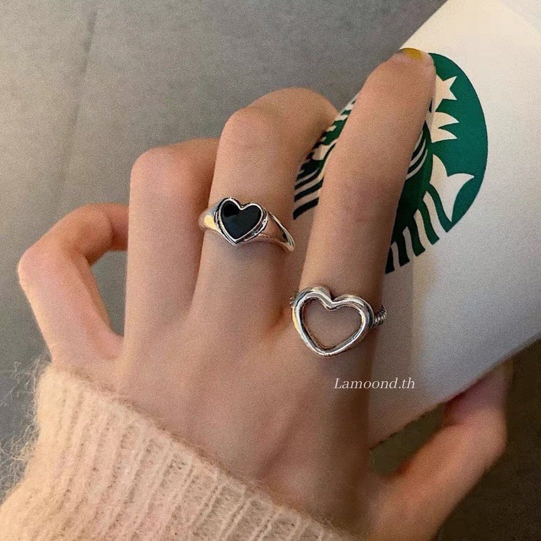 เซตแหวนหัวใจดำ 🖤