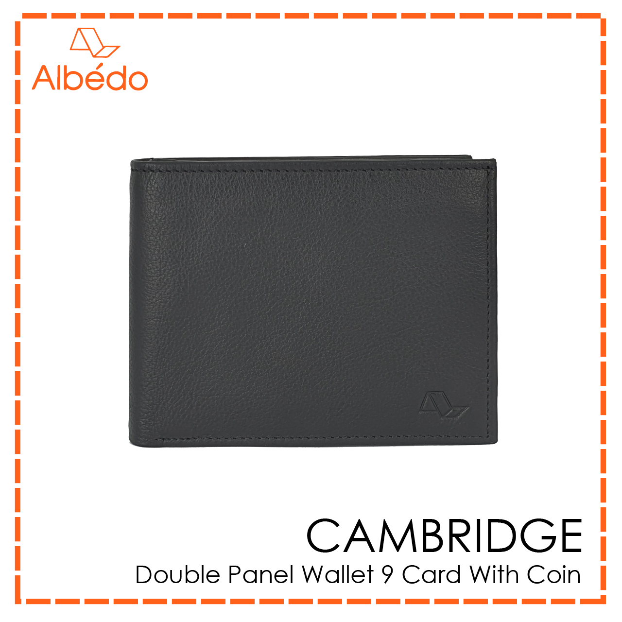 CAMBRIDGE DOUBLE PANEL WALLET 9 CARD WITH COIN-CB04799/CB04779