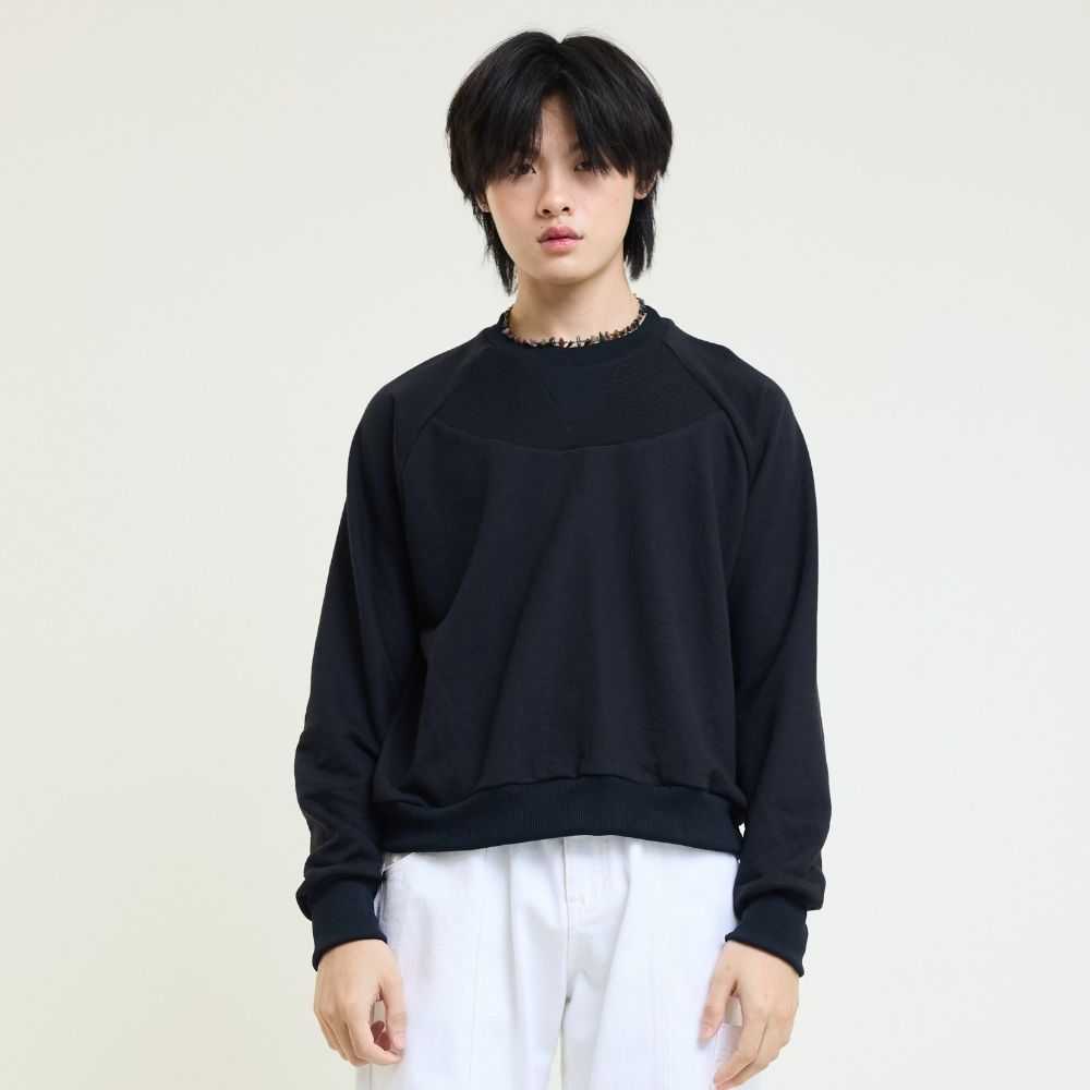 KAREN SWEATER (BLACK) เสื้อสเวตเตอร์แขนยาว แฟชั่นผู้ชาย (PAINKILLER)