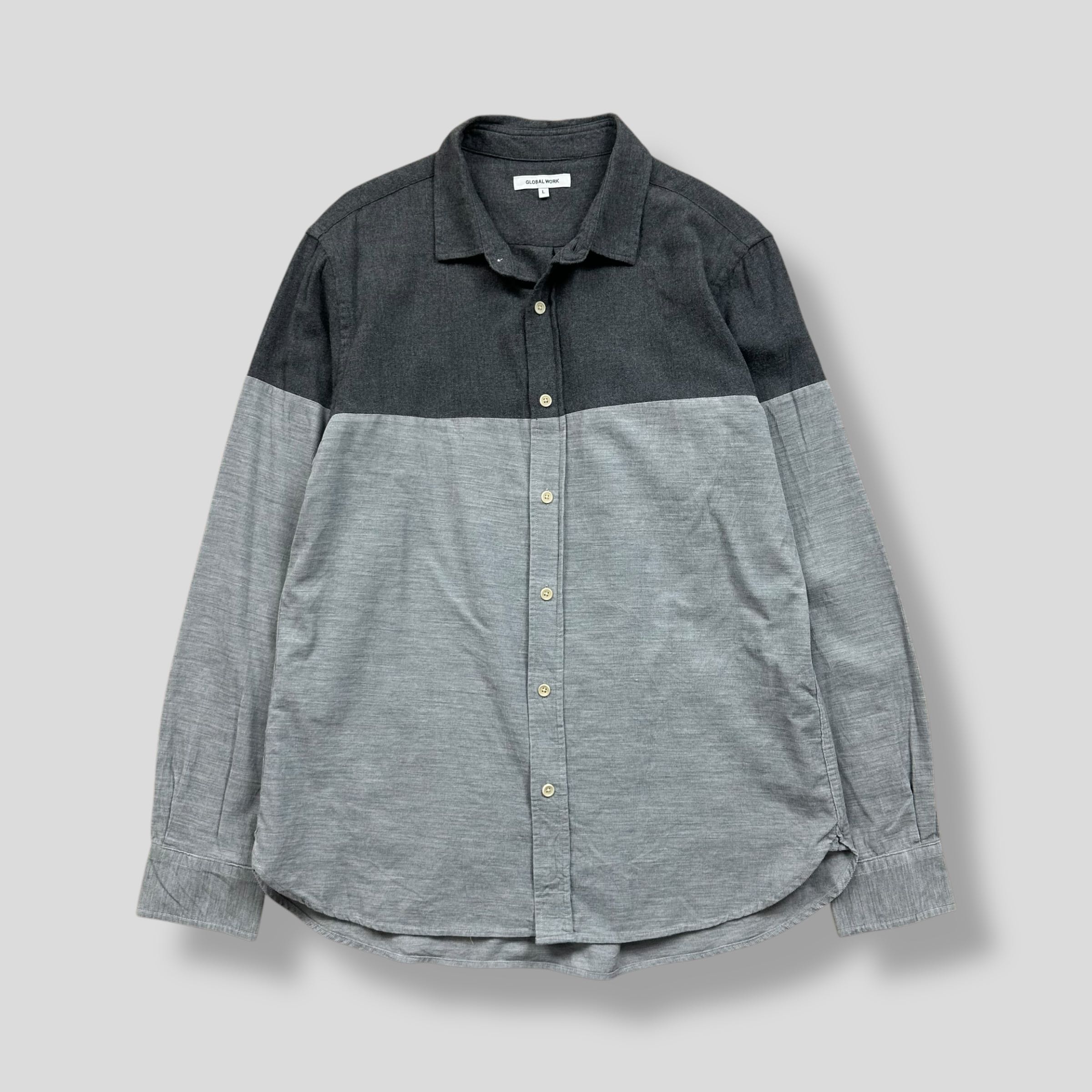 GLOBAL WORK TWO TONE SHIRT 