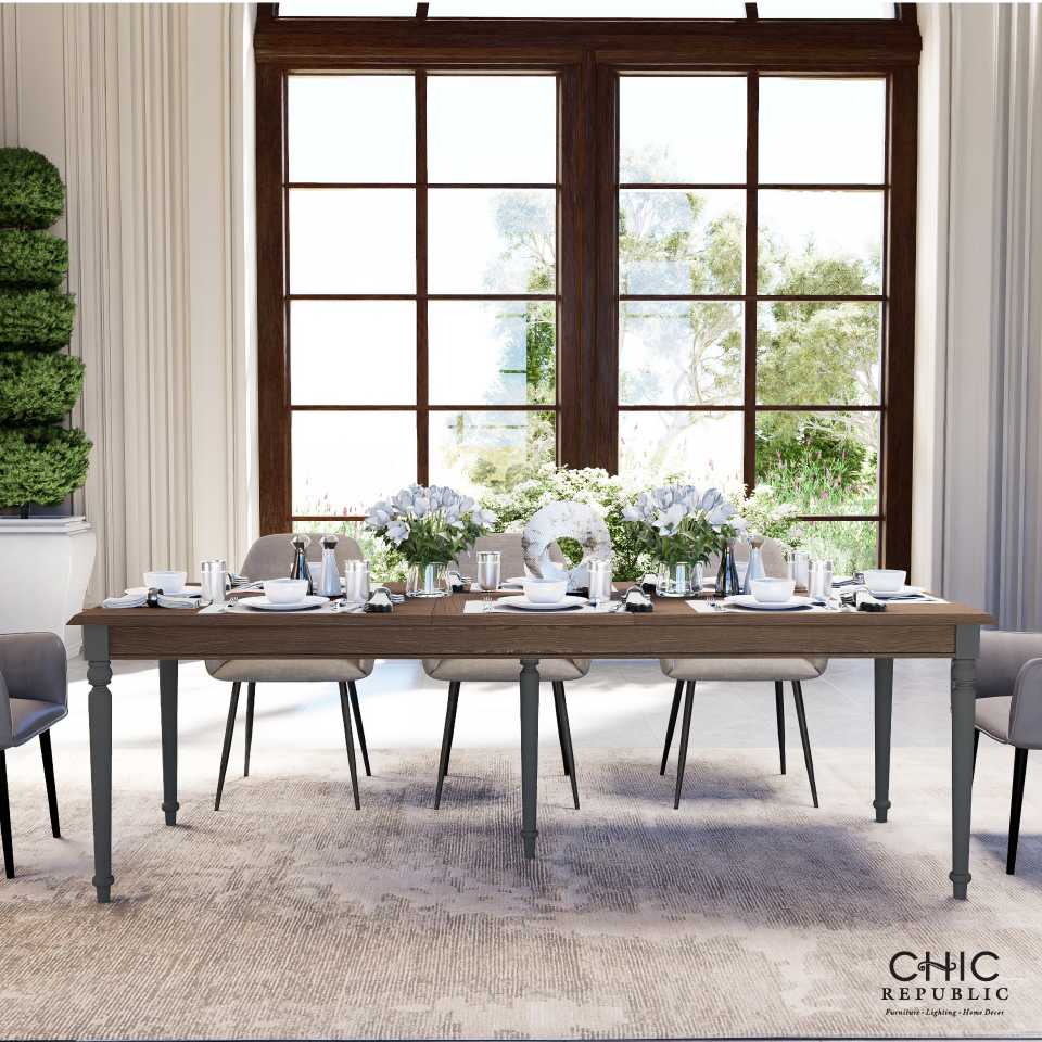 Chic Republic LESBOS/180-230,โต๊ะอาหาร ปรับความยาวได้