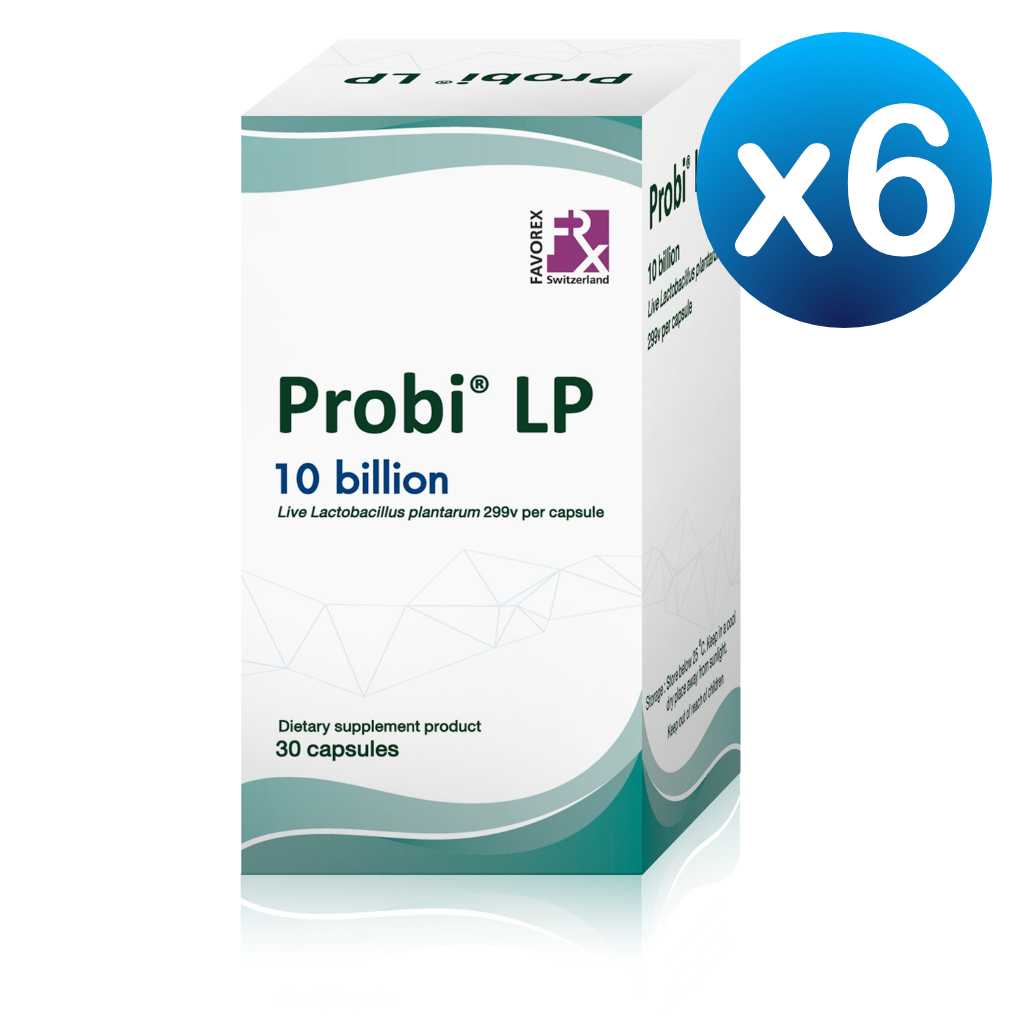 ผลิตภัณฑ์เสริมอาหาร PROBI LP 10 billion โปรบี แอลพี 30 แคปซูล - Probiotics x 6 กล่อง