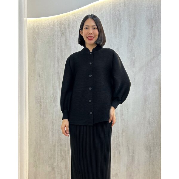 (กดรับคูปอง)CLEARANCE SALE!! อกถึง42 ยาว24.5นิ้ว 2MUAY GM9961 เสื้ออัดพลีทคอปกแมนดาริน กระดุมผ่าห...