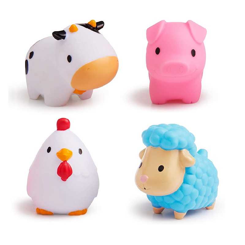 #ของเล่นในน้ำ Munckin : MNK43882 Squirtin' Barnyard Friends - 4pk