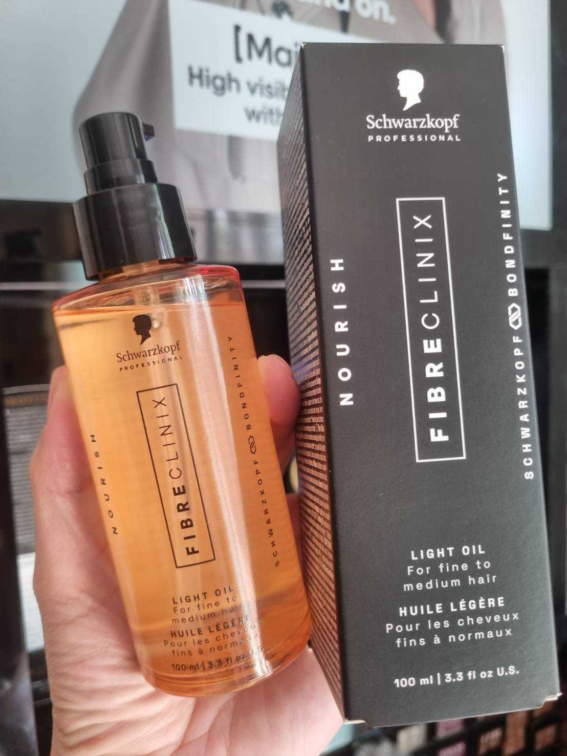 Schwarzkopf Fibre Clinix - Light oil 100ml Bondtify technology ออยสำหรับผมเส้นเล็ก