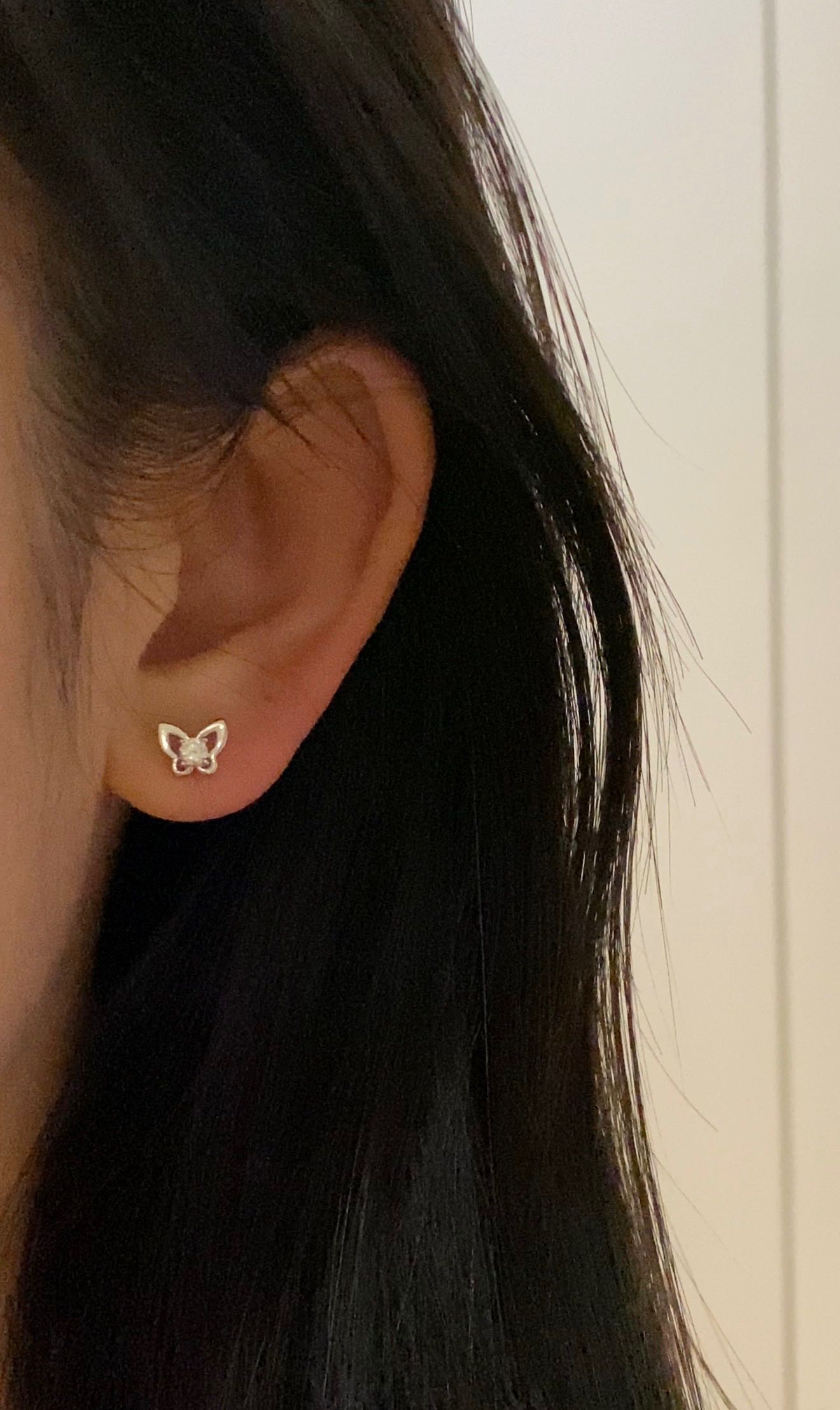 A193 (ผีเสื้อ)(จิว)(1ข้าง) Stainless Steel แพ้ง่ายใส่ได้ ต่างหูร้านกากา GAGASTORETH