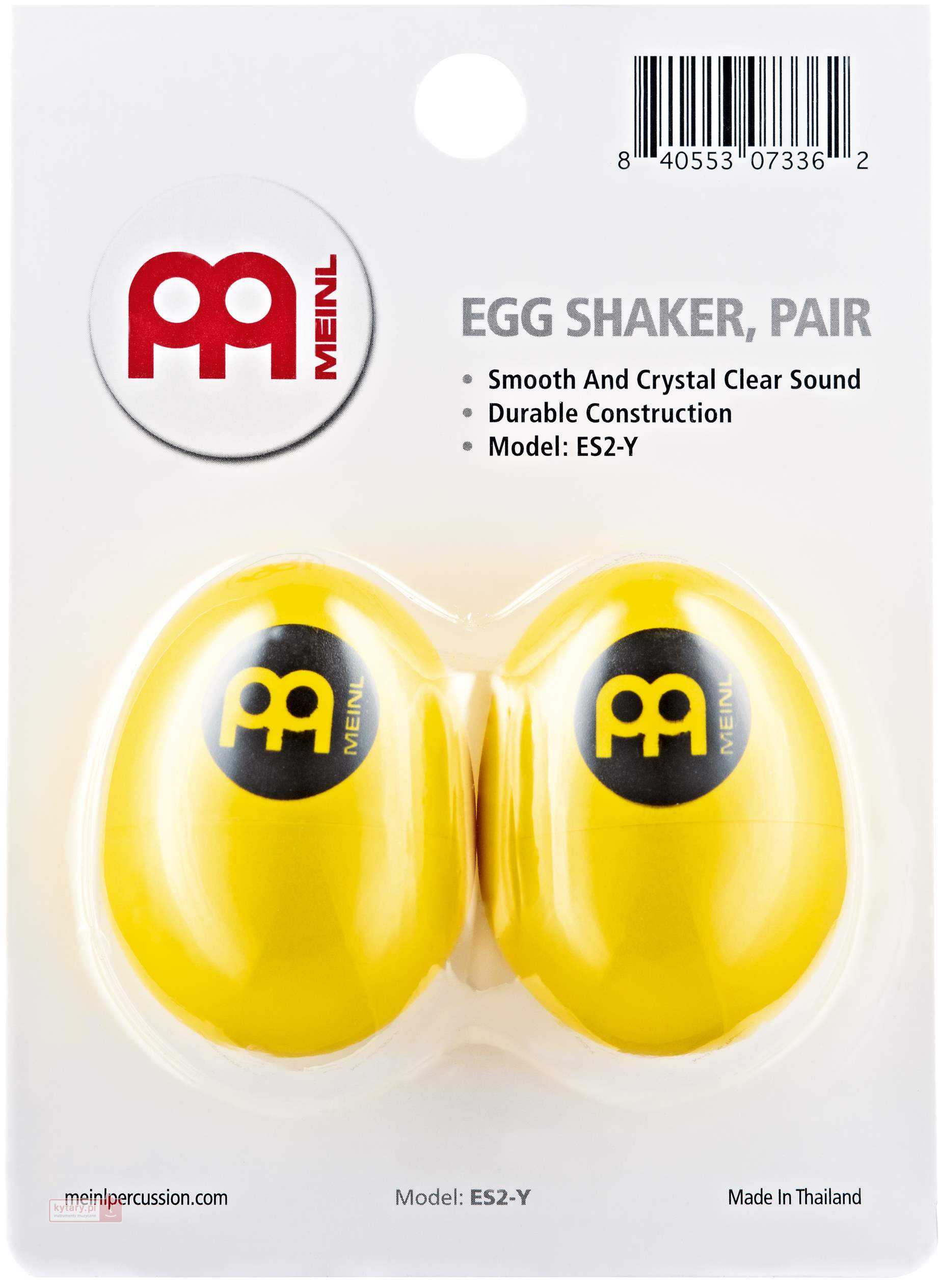 Meinl Egg Shaker Pair รุ่น ES2-YE Yellow ไข่เขย่า - สีเหลือง