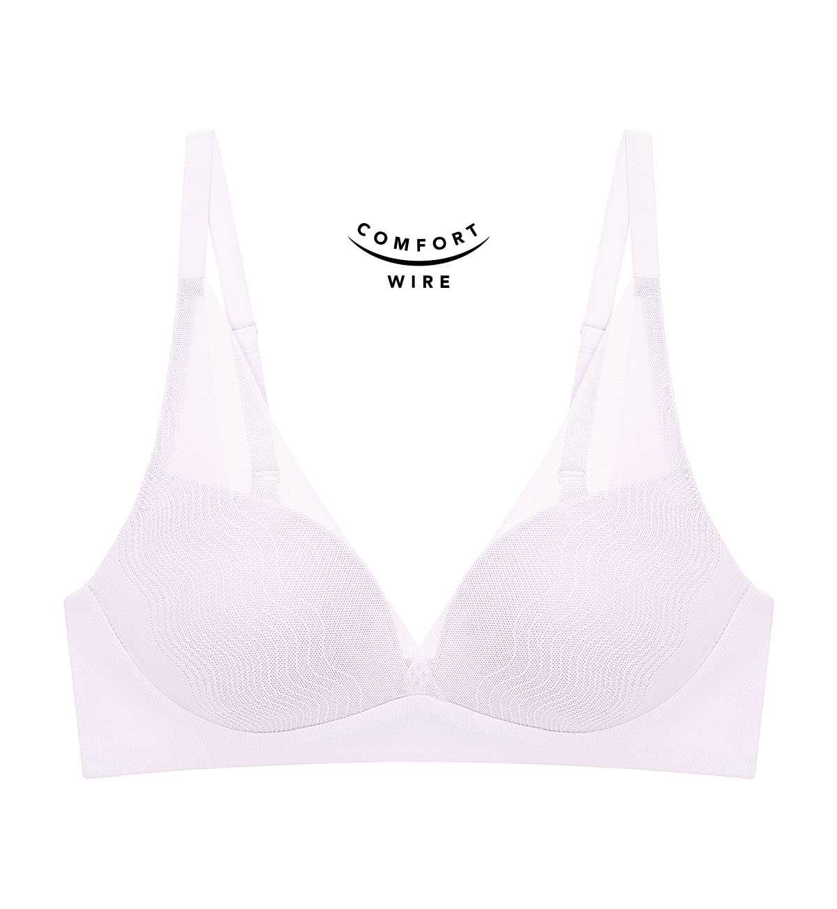 NEW Triumph 10217216 Smooth Sensation MHU DV-R 005F เสื้อชั้นในไม่มีโครงแบบดันทรง สีม่วง