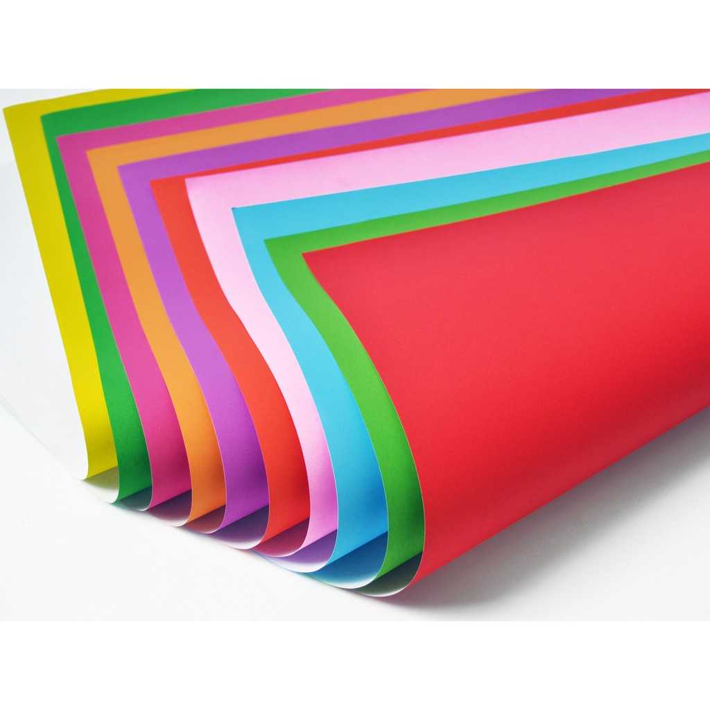 กระดาษโปสเตอร์สี 2 หน้า 80 แกรม ( เซตที่ 2 )