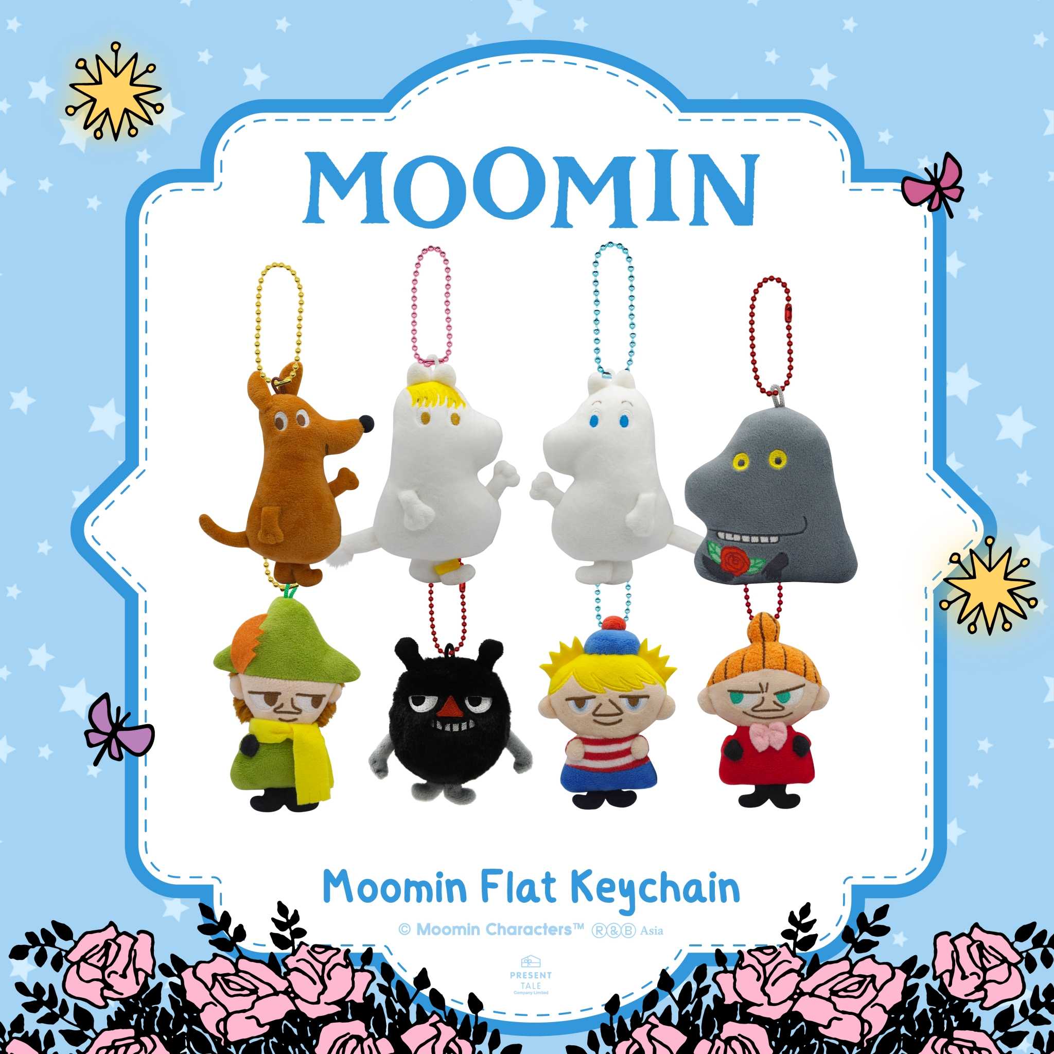 พวงกุญแจ Keychain Moomin Flat Collection