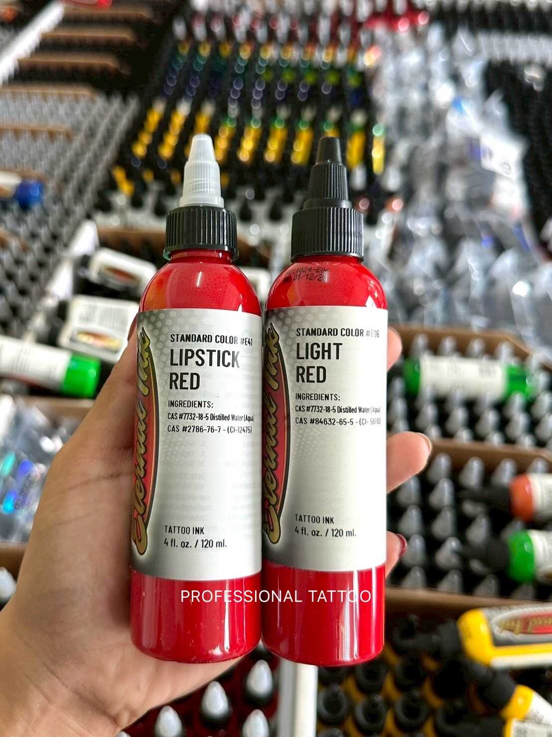 สี ETERNAL ขนาด 4 ออนซ์ สีแดง ส้ม เหลือง