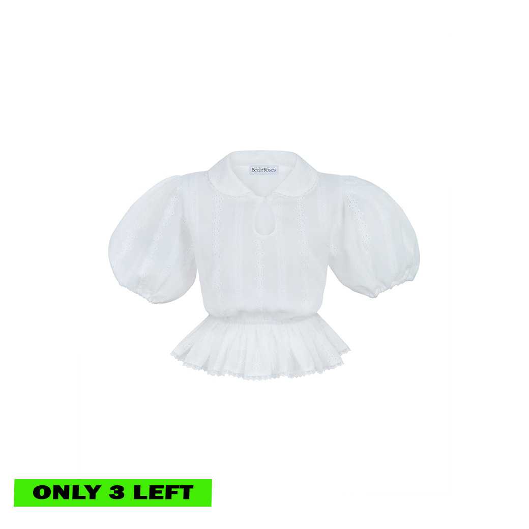 (DROP 7) REESE BLOUSE - WHITE