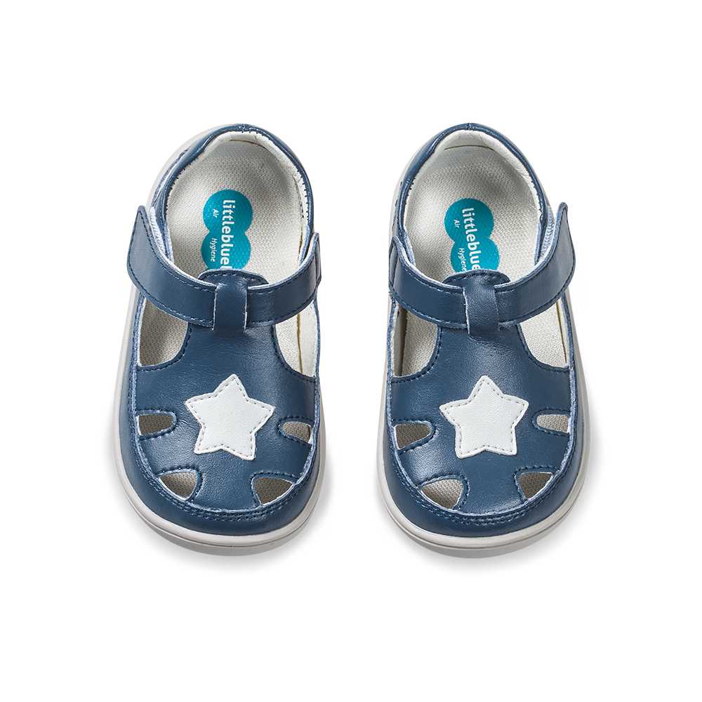 รองเท้าเด็ก หัดเดิน  0-2 ขวบ (BBB215065-NV) ดาวสีน้ำเงิน Navy เก๋  Summer2021