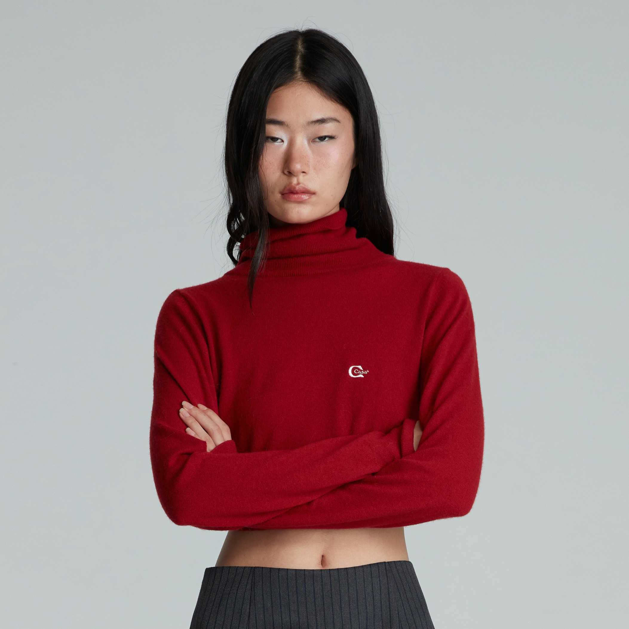 KNITTED PULLOVER (RED)