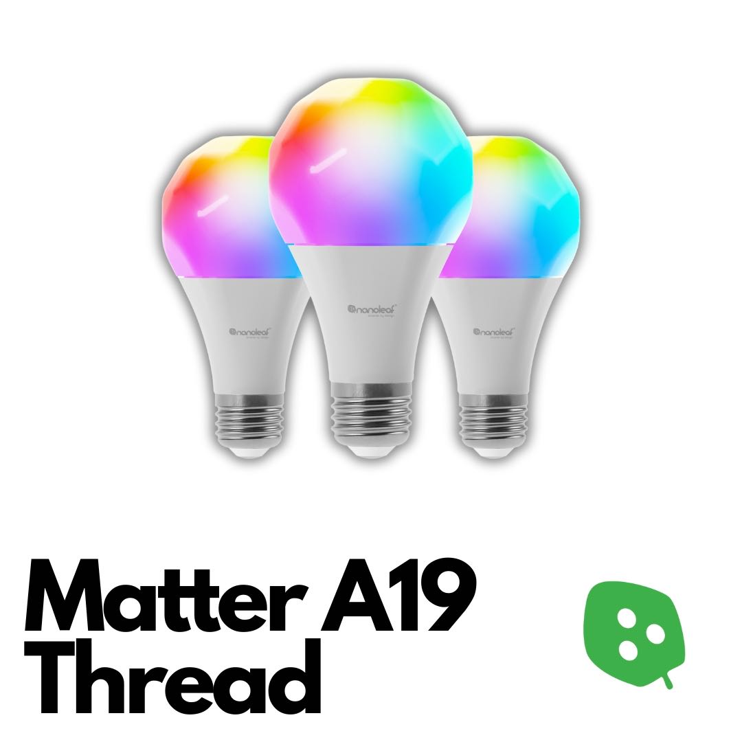 Matter Thread E27 Smart Bulbs (3 Pack)