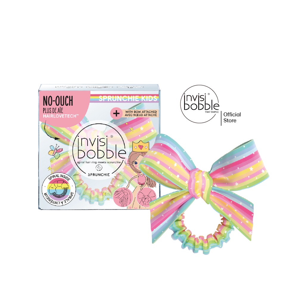 invisibobble ยางรัดผม รุ่น KIDS SPRUNCHIE SLIM – RAINBOWS (1 กล่องบรรจ 1 เส้น)