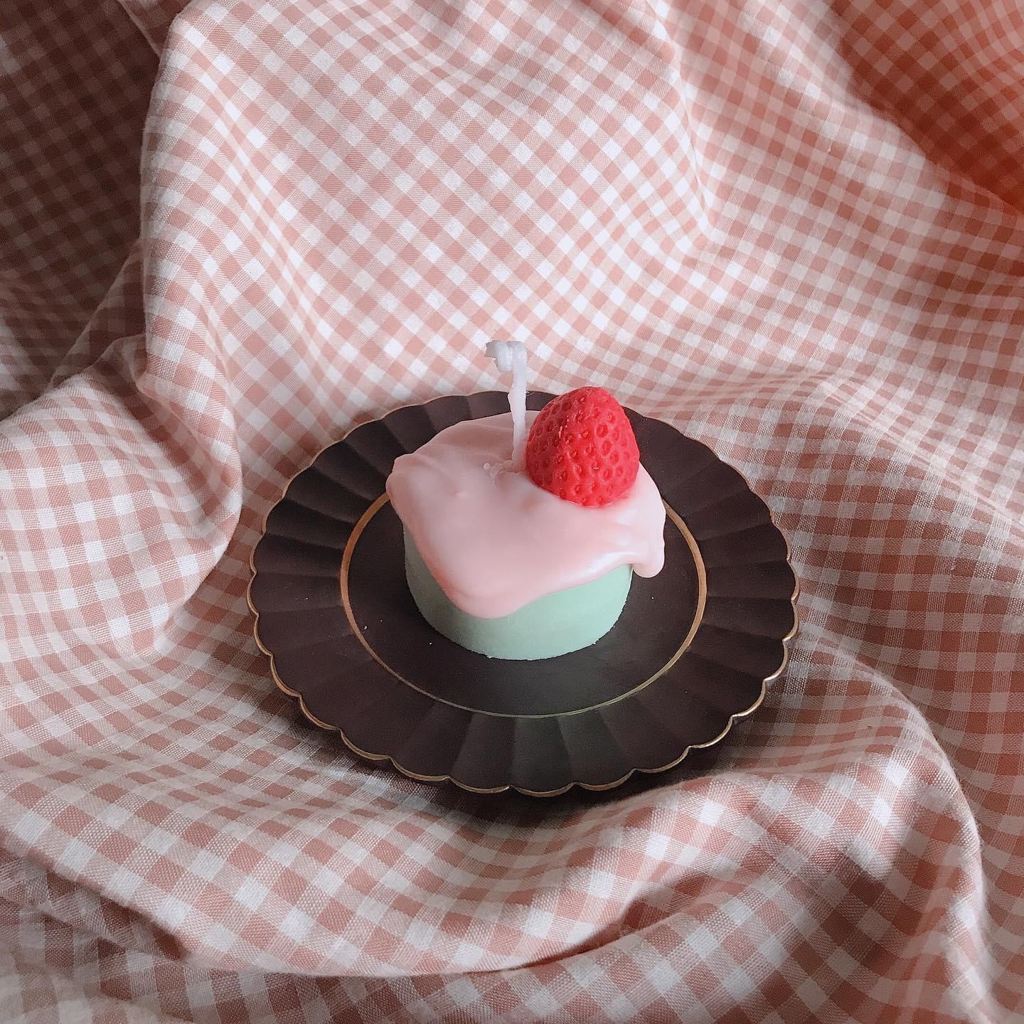Greentea Sweetie cake เทียนหอมเค้กชา
