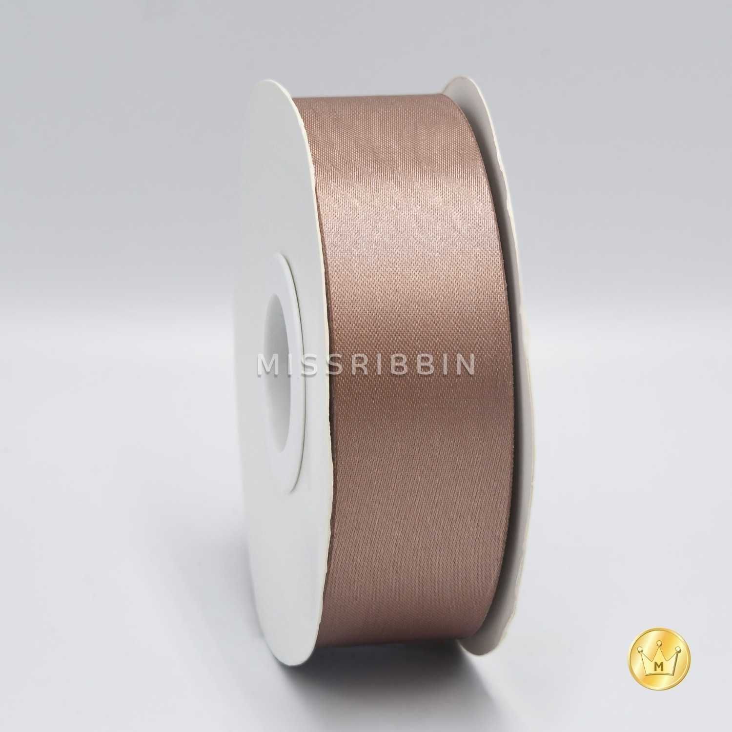 ริบบิ้นผ้าต่วน (สี 904) ม้วนยาว 50/200หลา ขนาด 12 15 21 30 40 50 60มม.