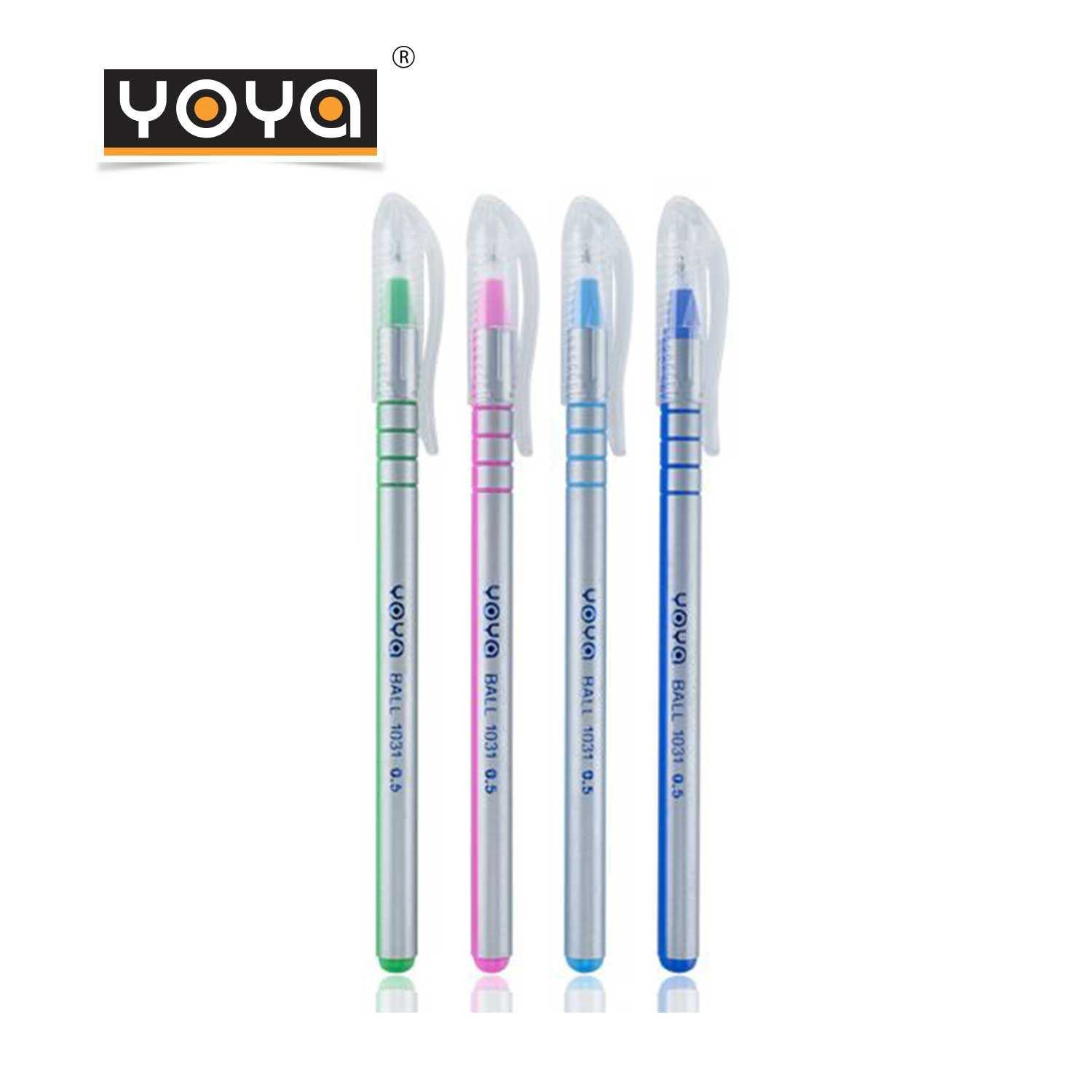 YOYA ปากกาลูกลื่น 0.5 มม.หมึกน้ำมัน แพ็ค 50 รุ่น 1031