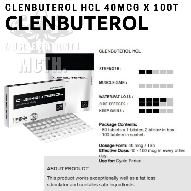 Clenbuterol Bodytech (40mcg×100t)