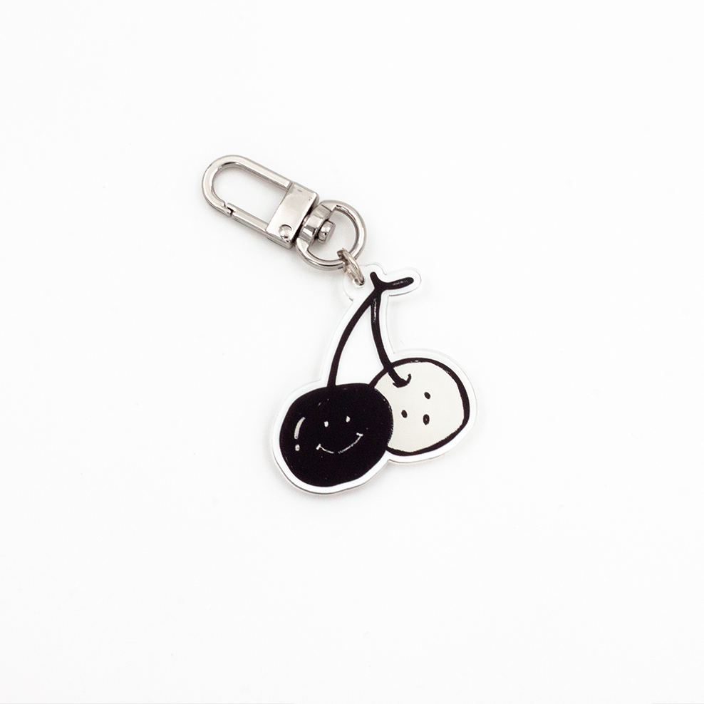Keychain Cherry is happy