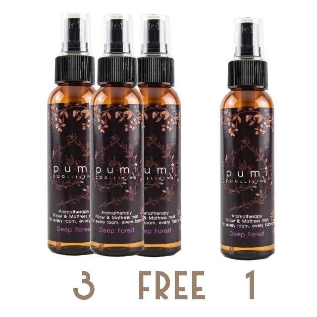พิลโล่มิสท์ ชุดสุดคุ้ม pumi Deep Forest 120ml 3 free 1