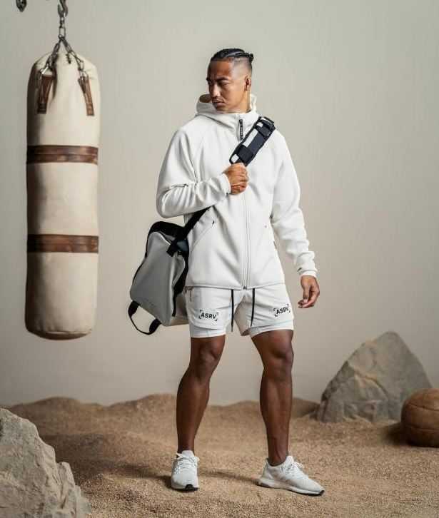 ฮู้ดแขนยาว ASRV #9 / ผ้าโพลีเอสเตอร์ ใส่คลุมออกกำลังกาย หรือใส่อากาศเย็นได้ ผ้านิ่มใส่สบาย