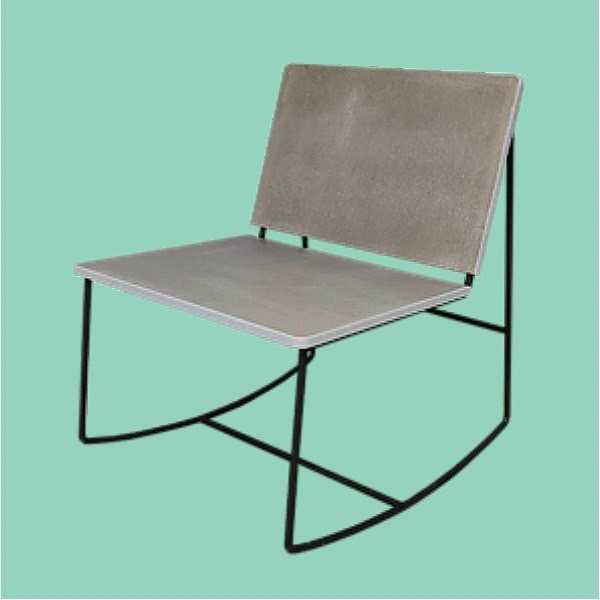 เก้าอี้โยกเหล็ก rocking lounge chair