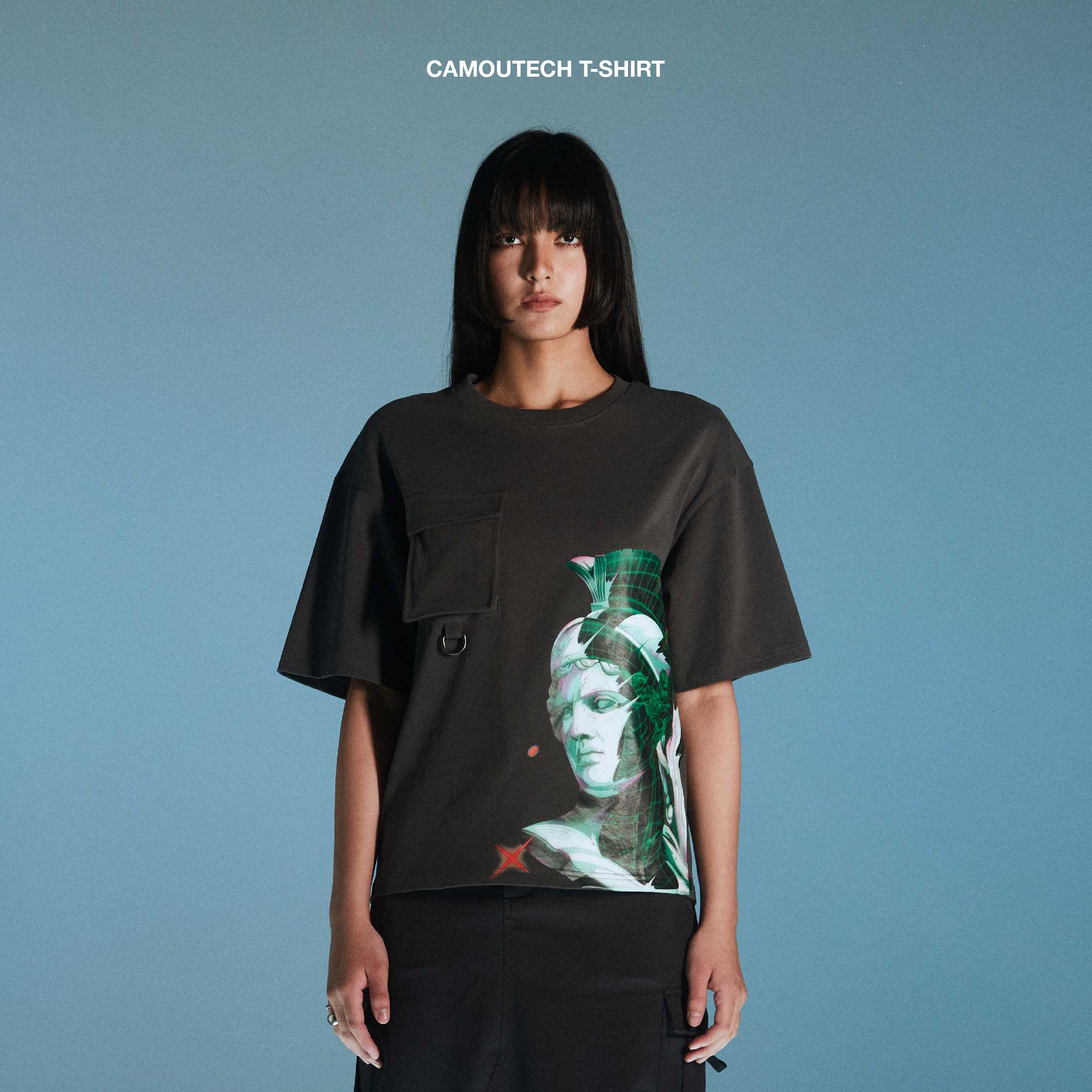 Grey T-Shirt 'CAMOUTECH'