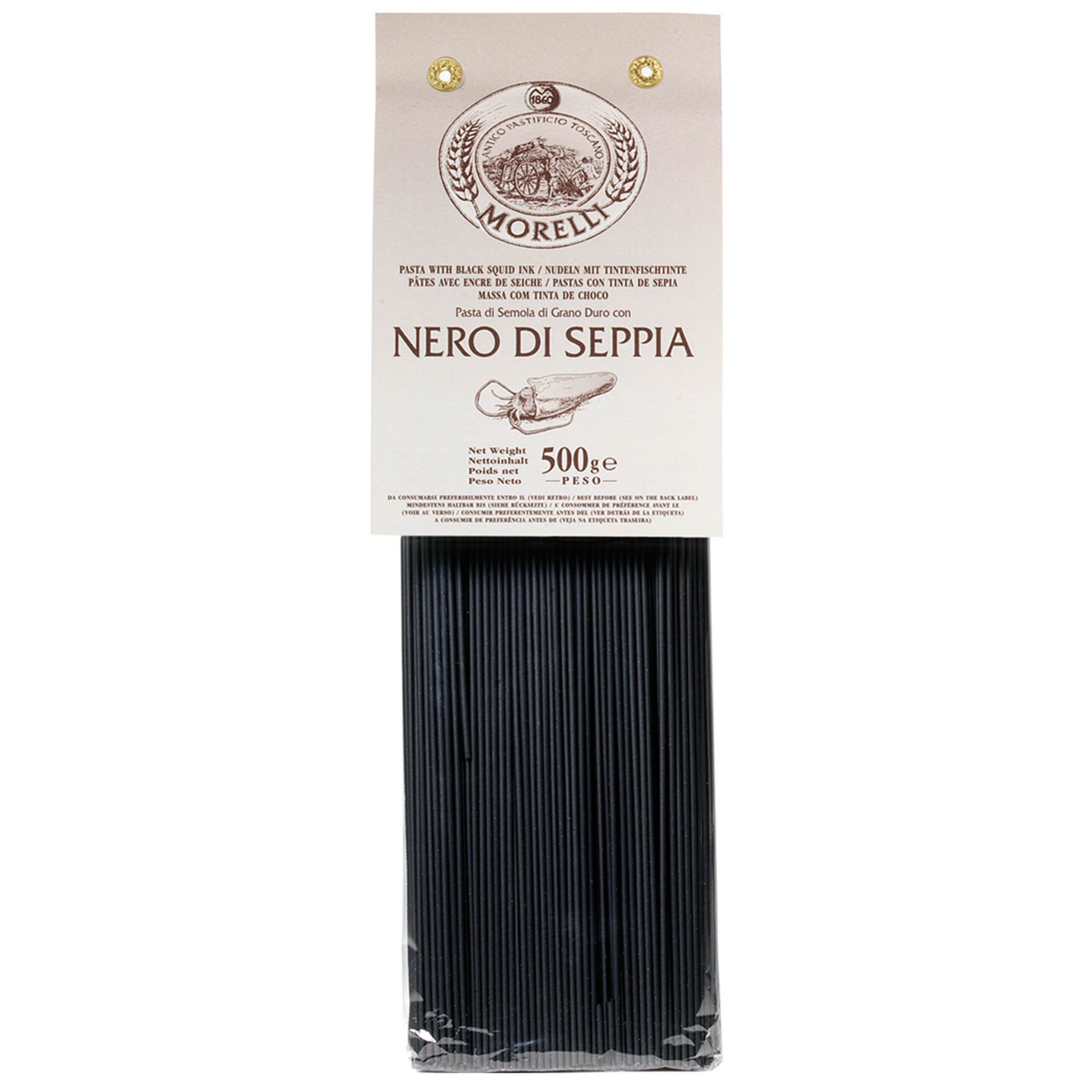 Spaghetti Black Squid Ink Morelli - 500gr