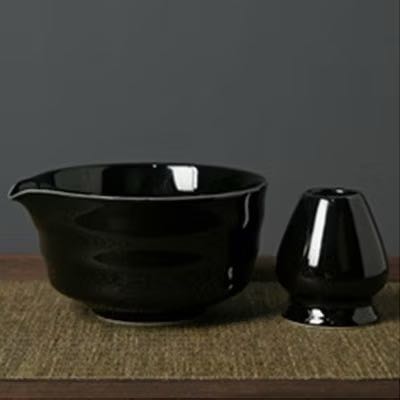 🍵𝑪𝒉𝒂𝒘𝒂𝒏 🔘 Black Bowl 🖤 ชามชงมัทฉะ สีดำเนื้อเงา 