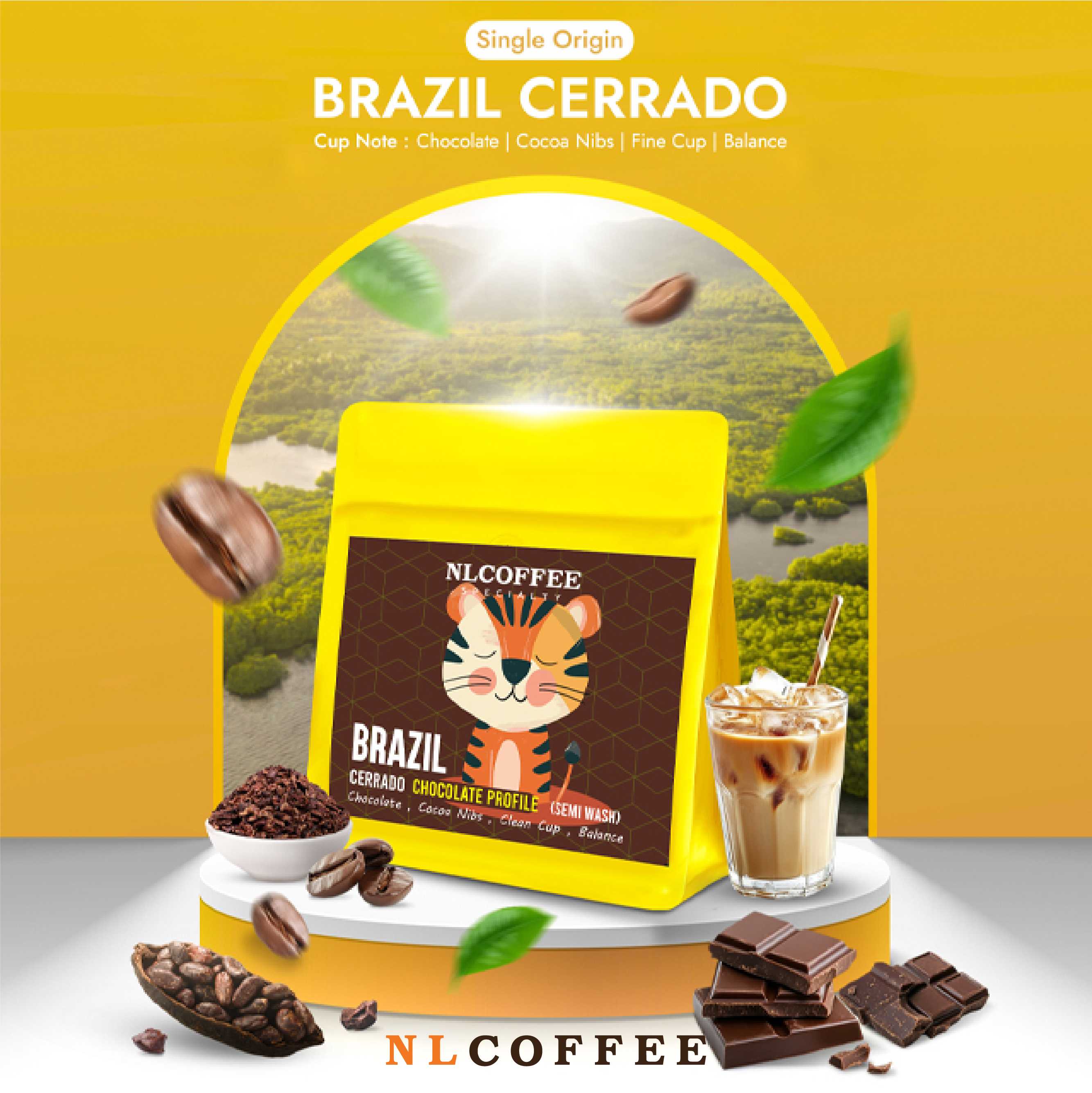 เมล็ดกาแฟ Brazil Cerrado Chocolate Profile | บราซิล เซอร์ราโด