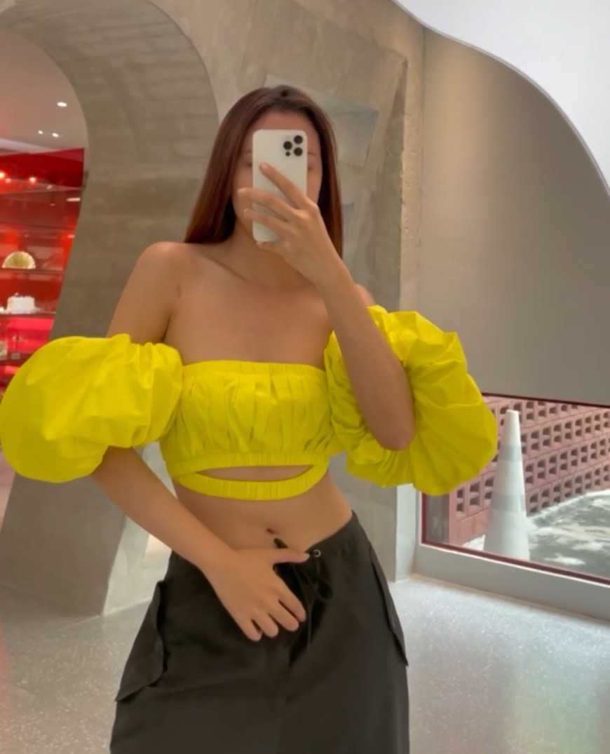 SALE! Cult Gaia CARLY TOP - CITRON