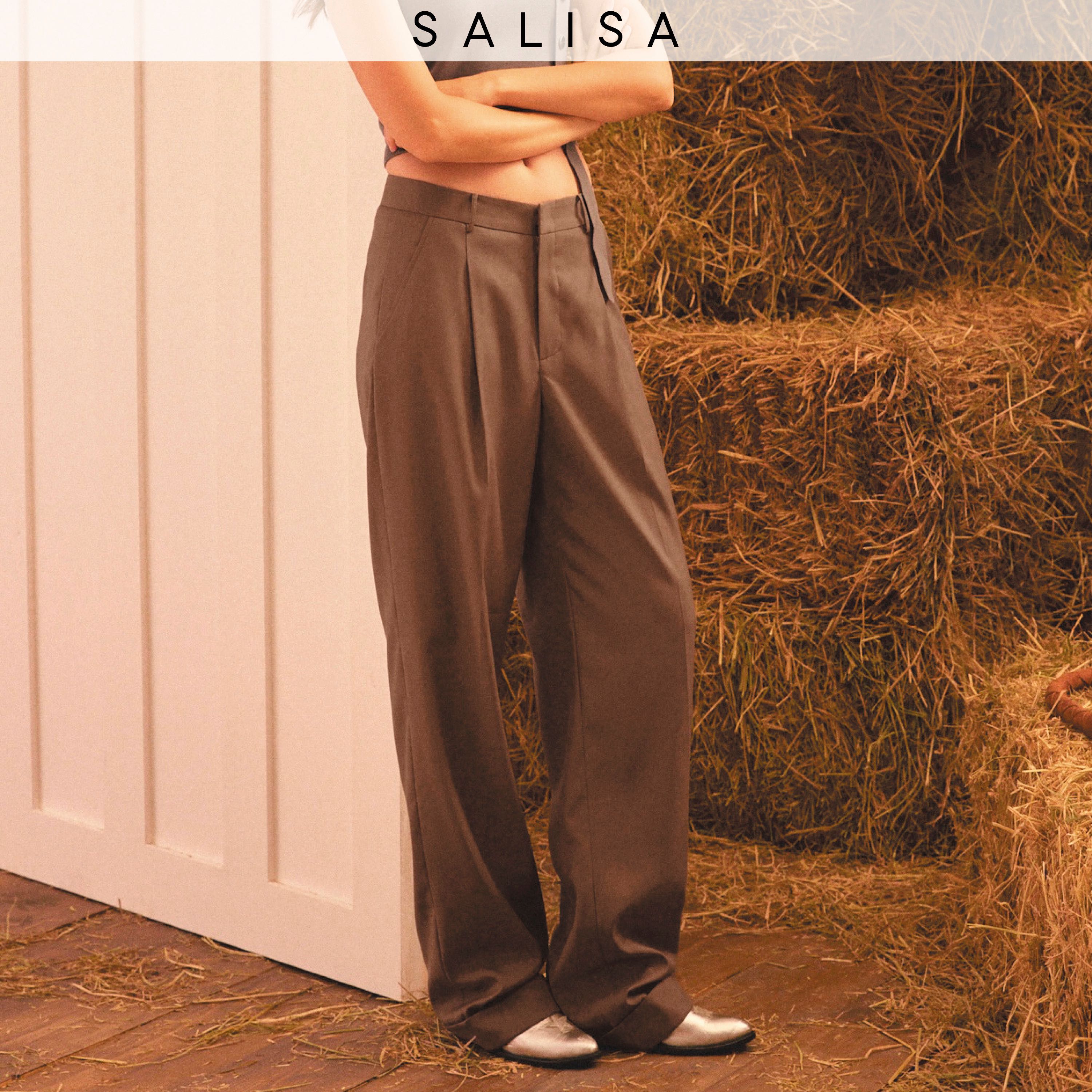 PANTS PF24 CUFF Mid-Rise Taupe (Light Wool Fabric) กางเกงขายาว