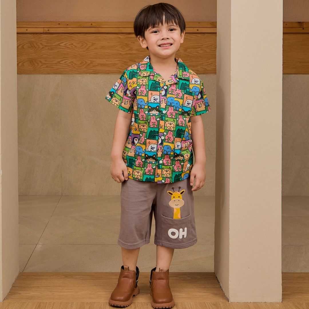 e'clat เสื้อเชิ้ตแขนสั้นเด็กชาย SKU-9077