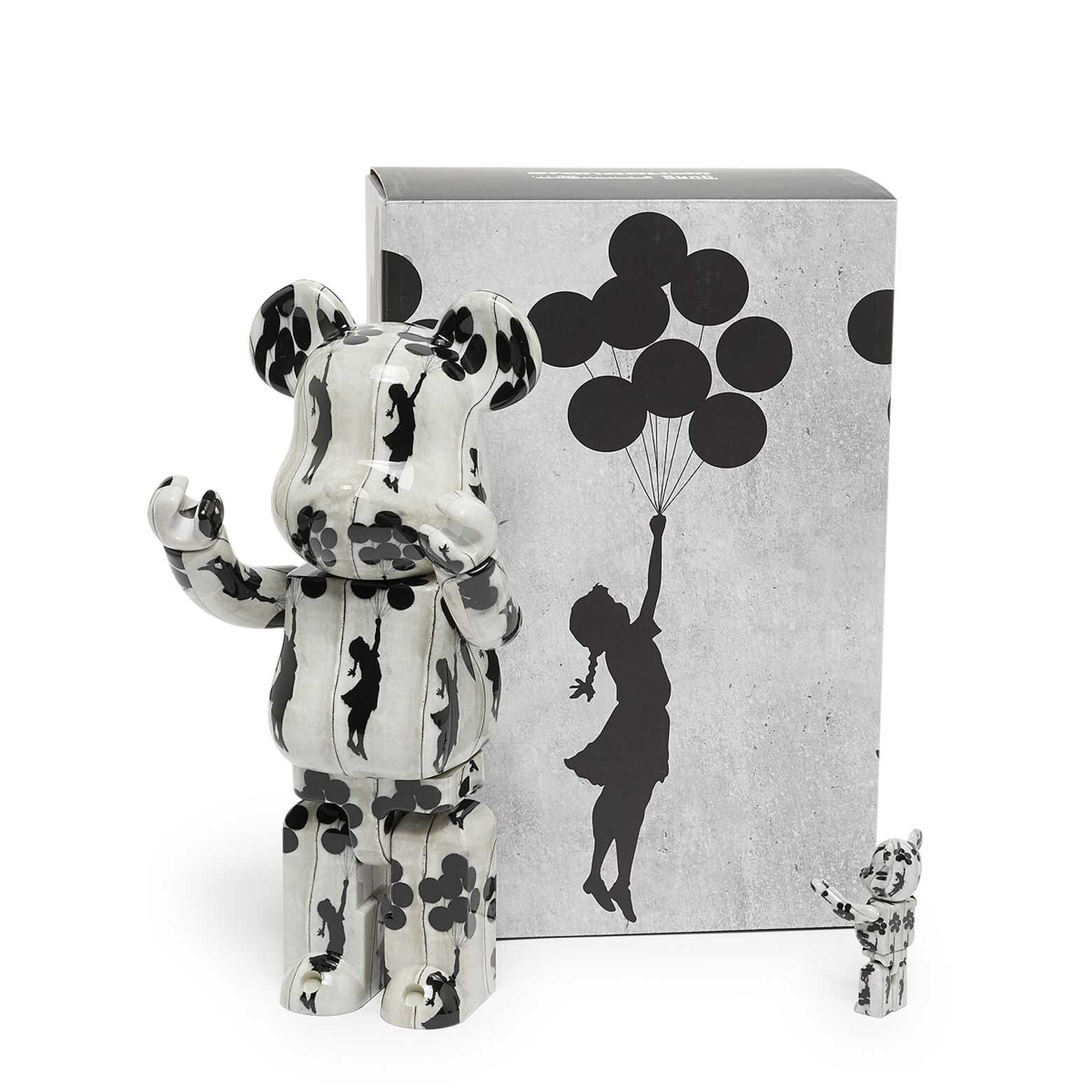 Be@rbrick Banksy Flying Balloons Girl 100%+400%