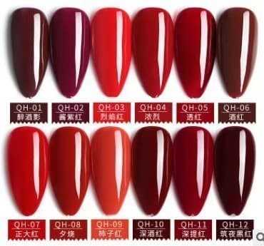 สีเจล AS โทนแดง รหัสสี QHขนาด 15ml