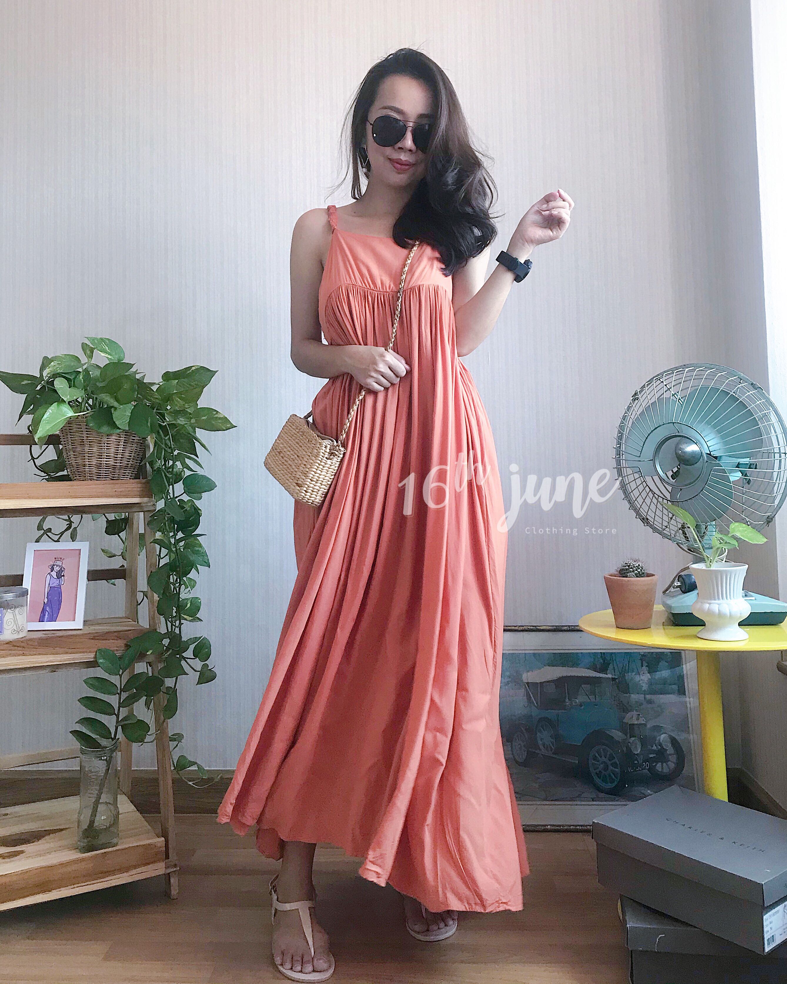 maxi dress ทรงบาร์บี้