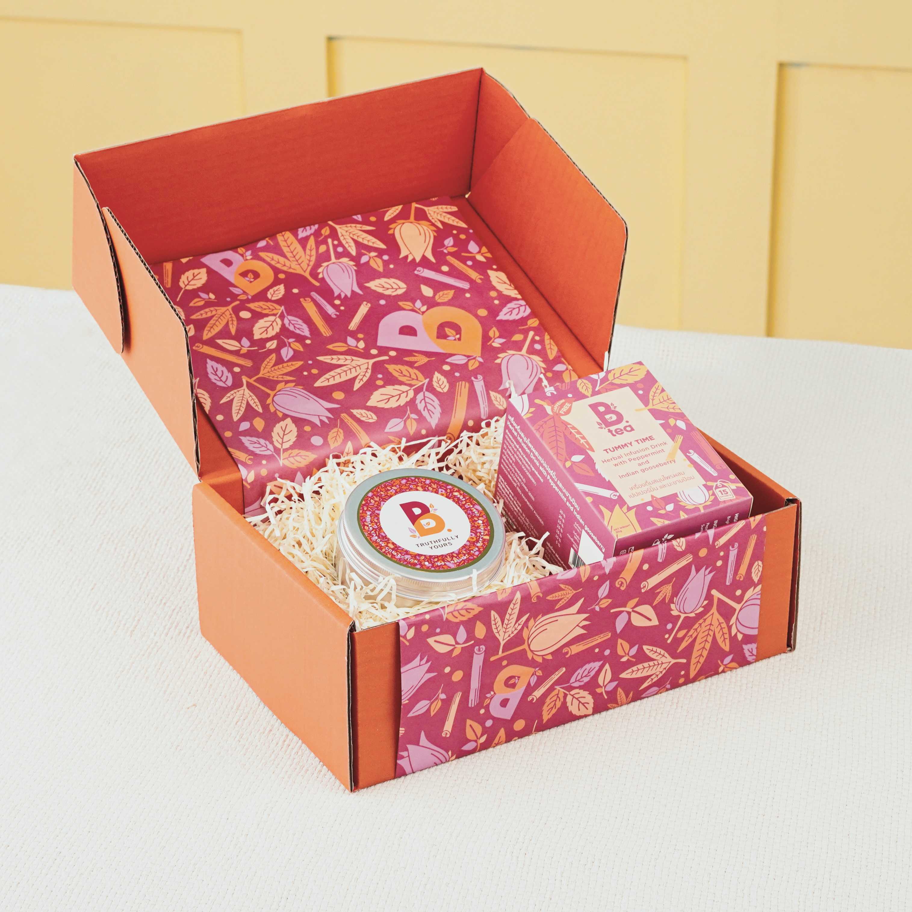 (Gift Box) Hamper Set : S (B.tea + Candle)