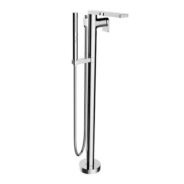COMPOSED FREE-STANDING BATH FILLER WITH HANDSHOWER
