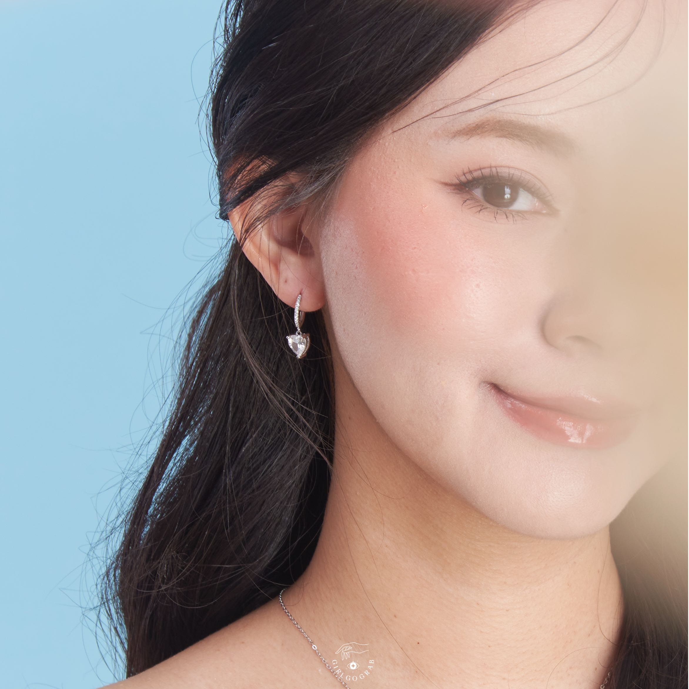 crystal earring s925